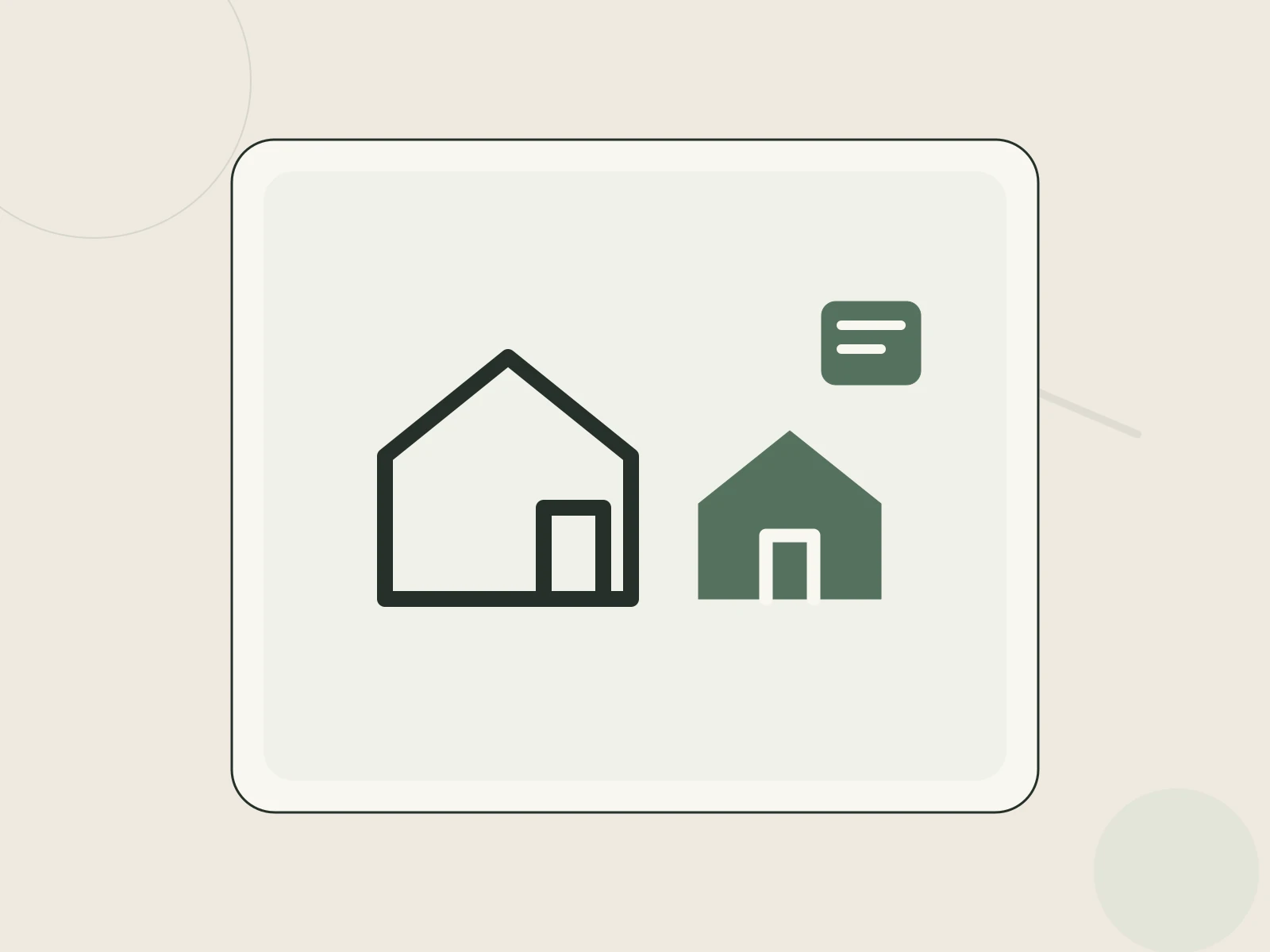A main house and smaller accessory dwelling beside a deadline calendar