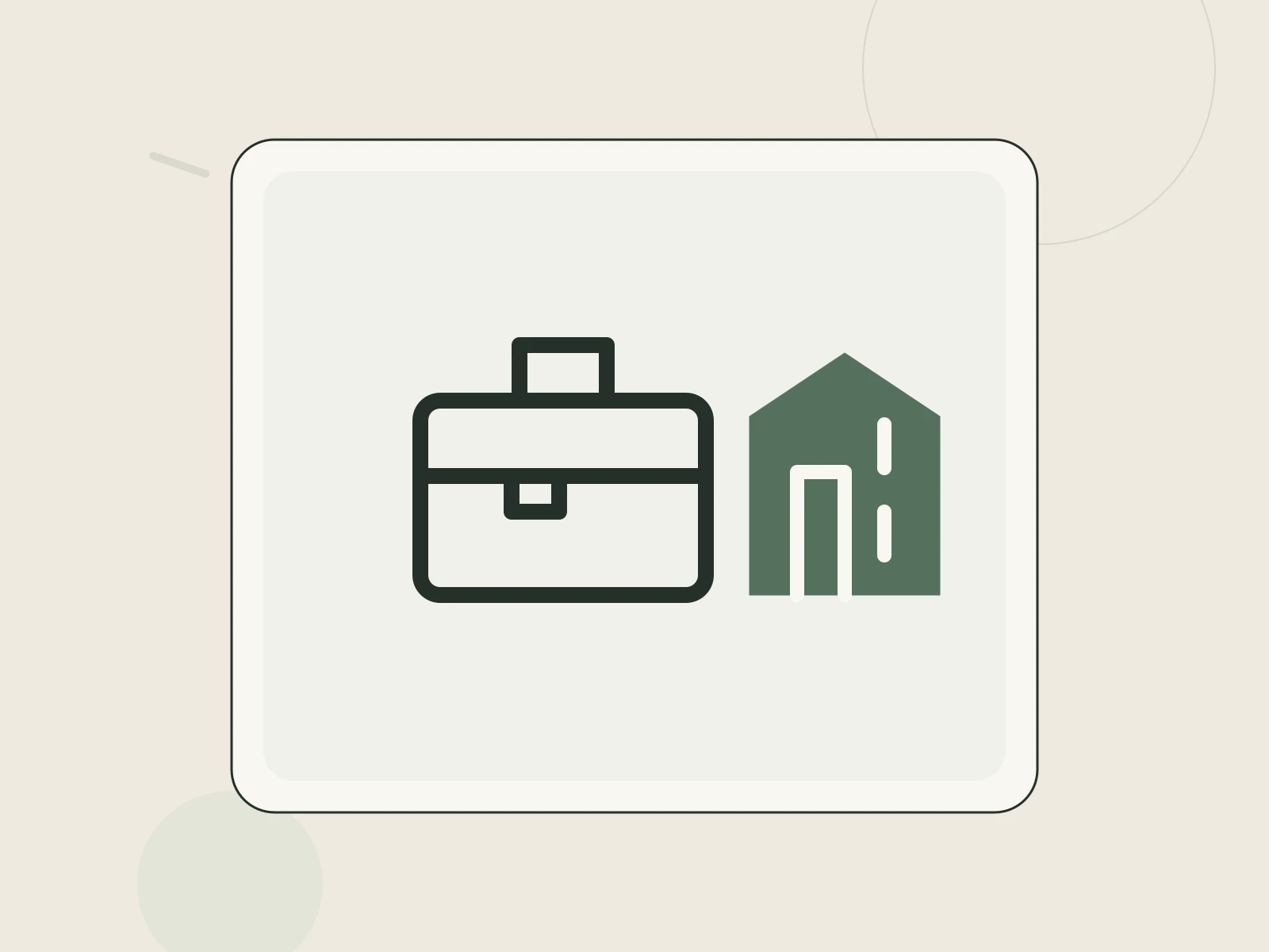 A student briefcase and city-building silhouette representing the LAUNCH internship