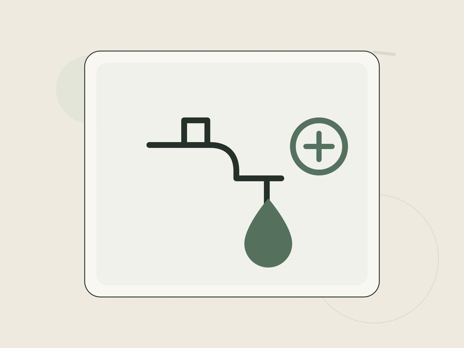 A faucet, water droplet, and efficient fixture representing free conservation supplies