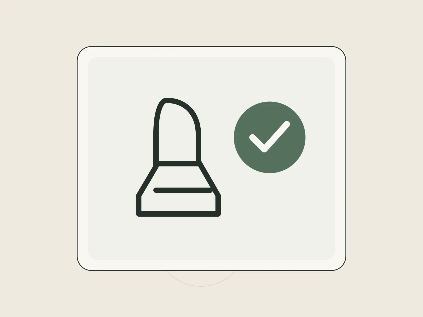 A child safety seat with a check mark representing certified car-seat inspections