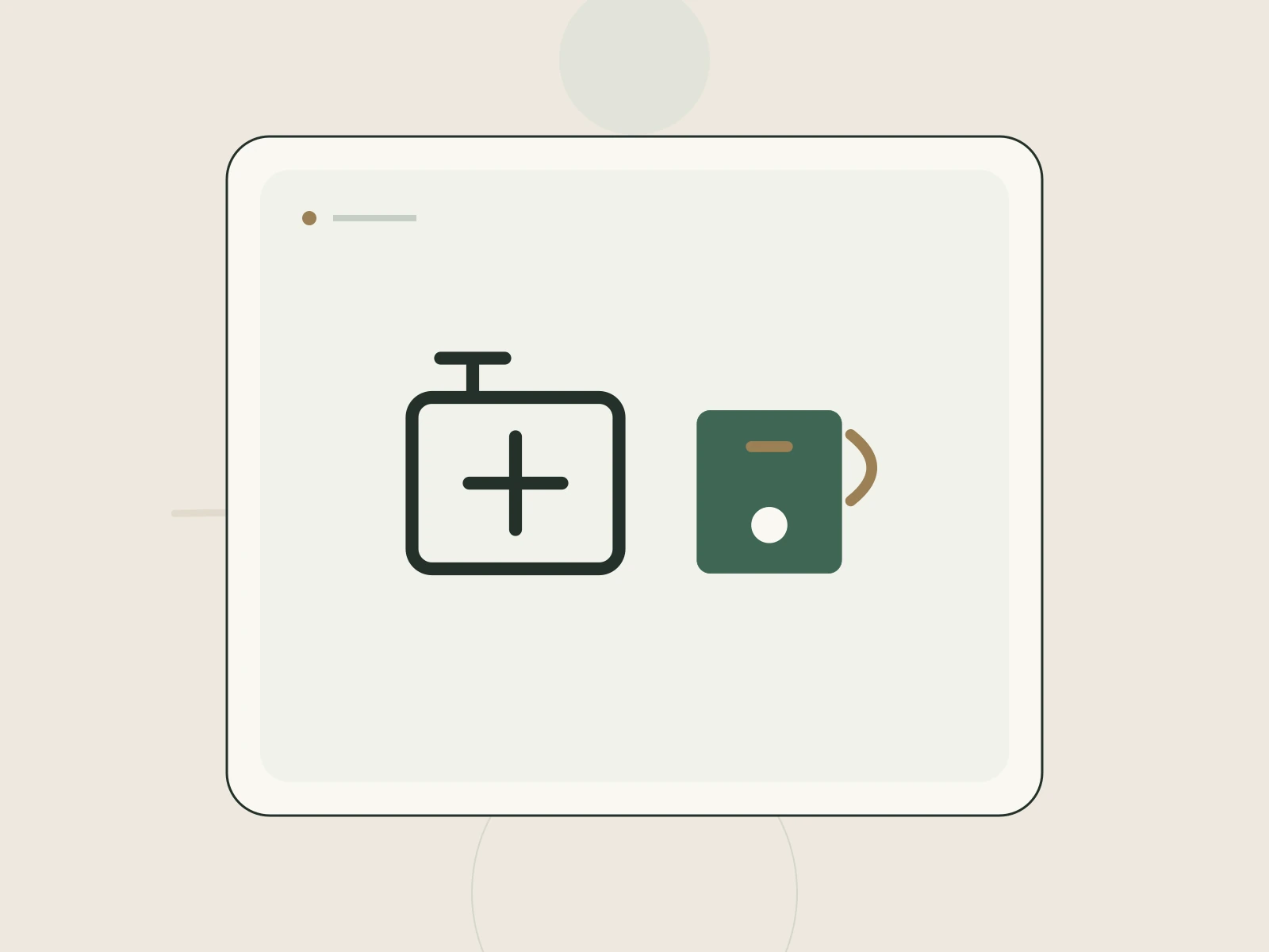 An emergency kit, radio, and preparedness check list