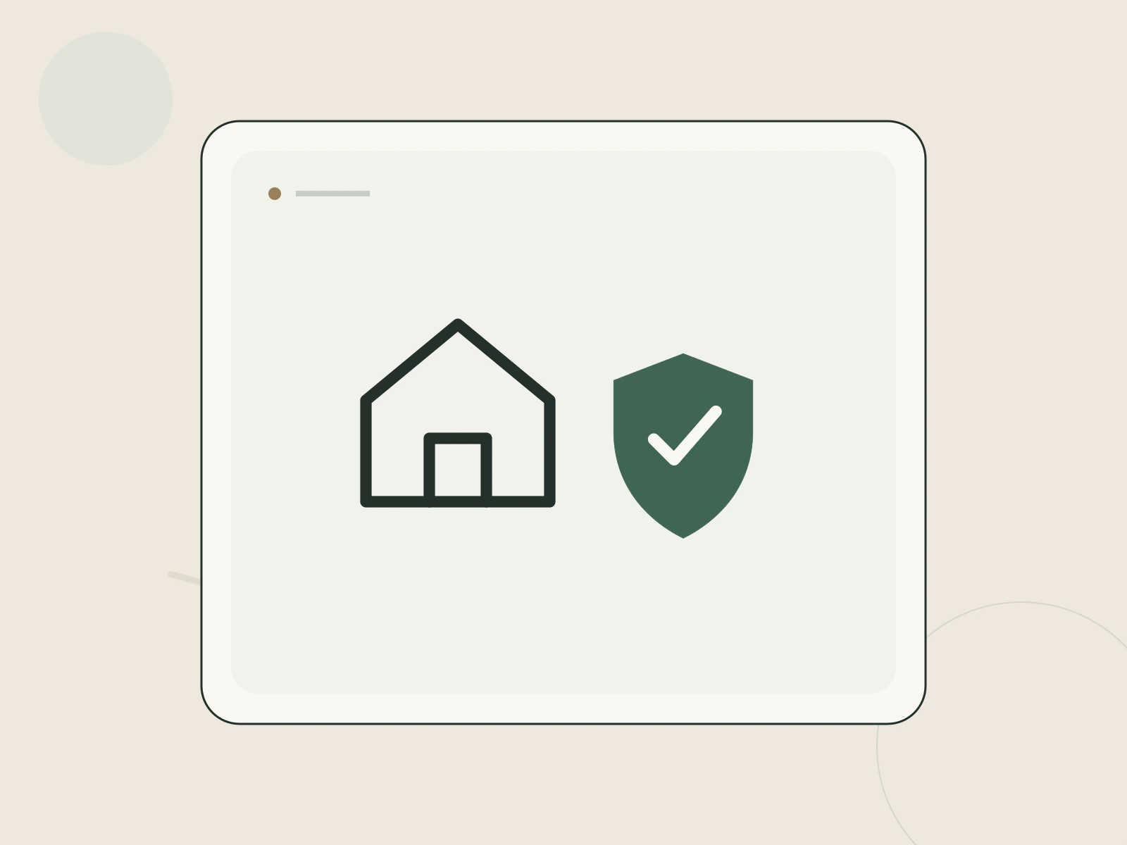 A home surrounded by housing-support and information markers