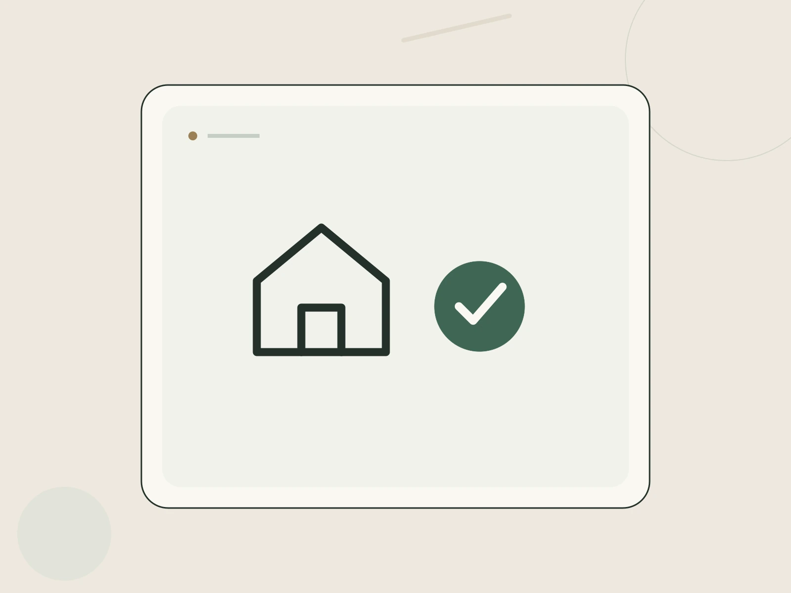 A rental home with registration form and inspection check
