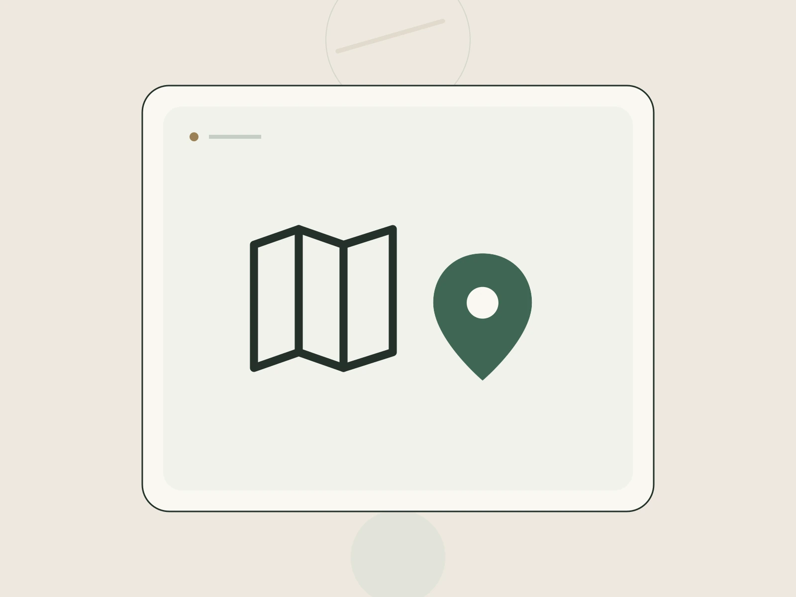 A parcel map with layered streets, location marker, and data grid