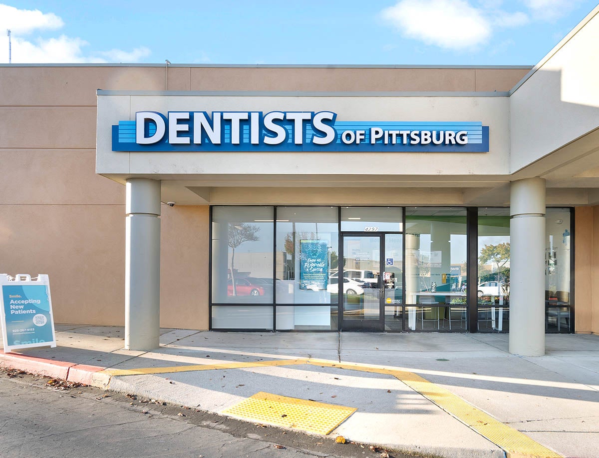 Dentists of Pittsburg exterior at 4297 Century Blvd in Pittsburg, California