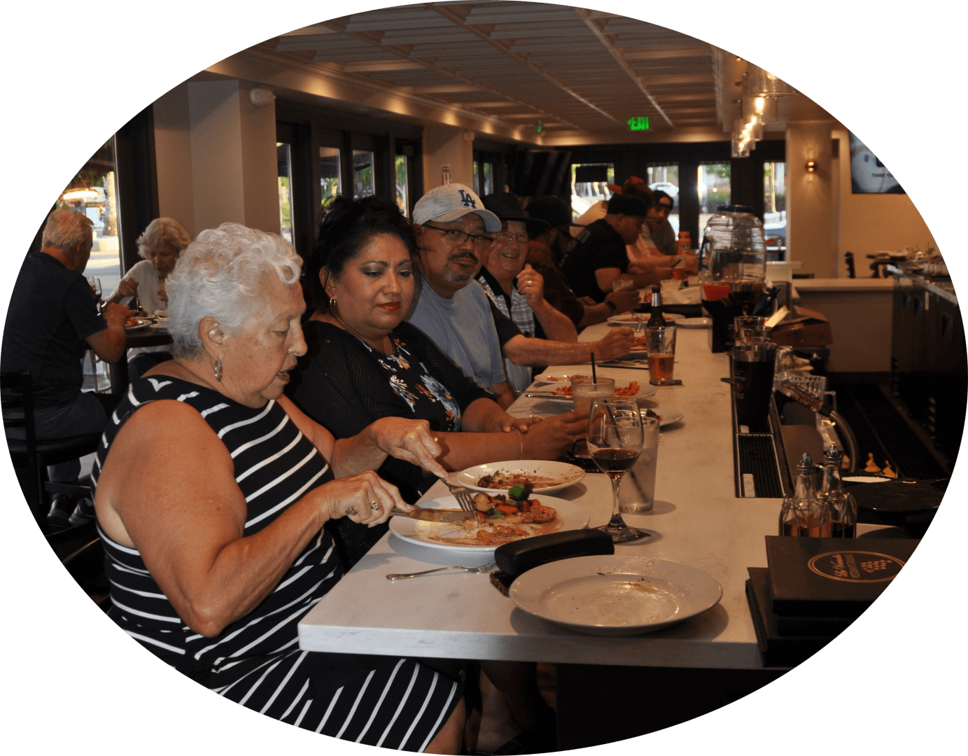 La Veranda Ristorante Italiano dining room and bar in Old Town Pittsburg